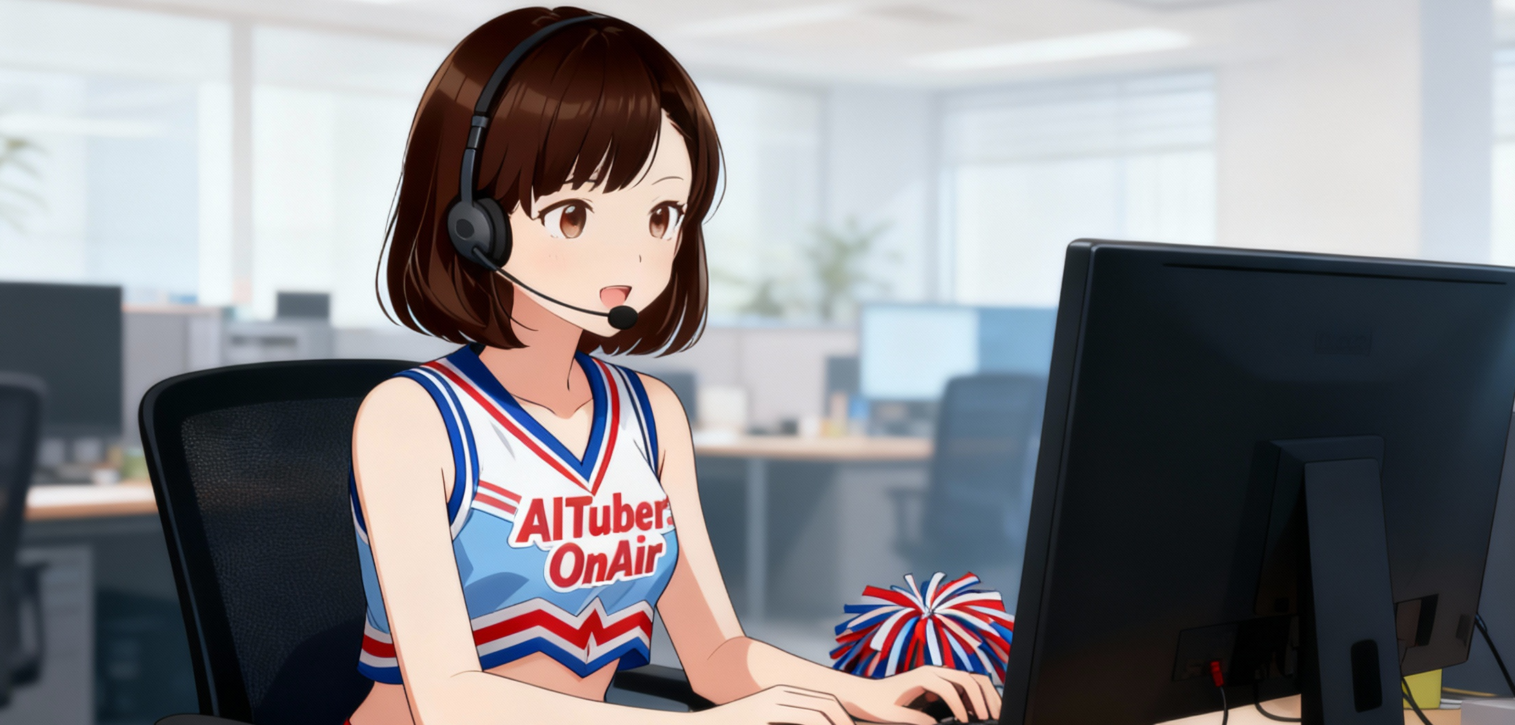 AITuber OnAirで配信準備を進める様子のイメージ